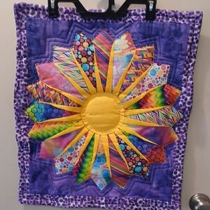 Vibrant Sunburst Tapestry 23.5" X 20"